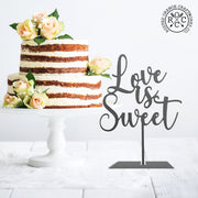 Rusted Orange Craftworks Co. Wedding Ceremony Supplies Love is Sweet Reception Decor - Rustic Wedding Decorations Love Sign