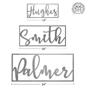 Rusted Orange Craftworks Co. Novelty Signs What's in a Name Plaque - 3 Sizes - Personalized Metal Family Name Sign
