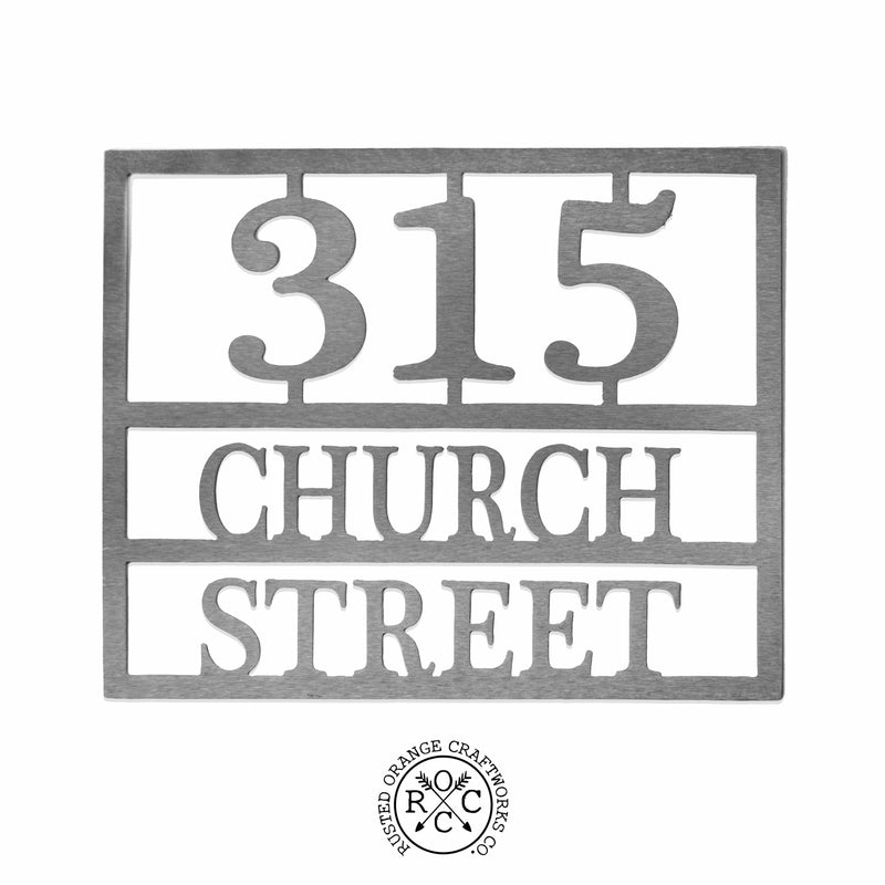 Rusted Orange Craftworks Co. Address Signs Why the Long Address - 3 Sizes - Address Numbers for Houses Plaque