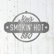 Rusted Orange Craftworks Co. Home & Garden World Famous and Smokin Hot BBQ Collection - BBQ Grill House Decor