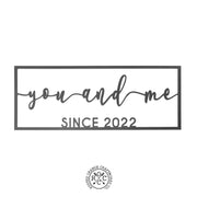 Rusted Orange Craftworks Co. Decor So Happy Together Personalized Name Sign - You And Me sign for bedroom or wedding