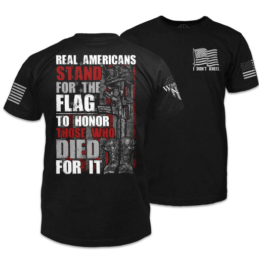 Warrior 12 - A Patriotic Apparel Company Men's Shirts Stand For The Flag