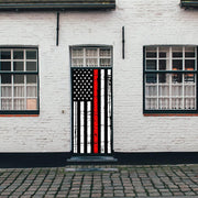 DoorFoto Door Cover Thin Red Line