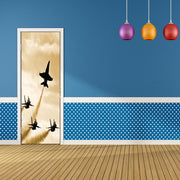 DoorFoto Door Cover Fighter Jets Airplane Decor