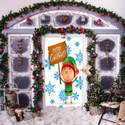 DoorFoto Door Cover Elf Door Decoration