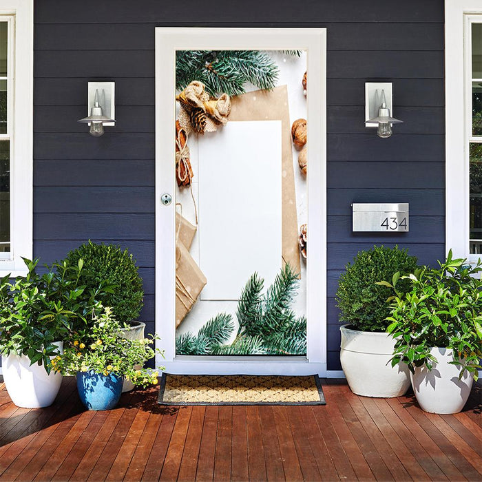 DoorFoto Door Cover Customizable - Christmas Door Design