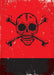 DoorFoto Door Cover Customizable - Red Skull and Crossbones
