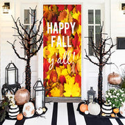 DoorFoto Door Cover Fall Y'all Leaves