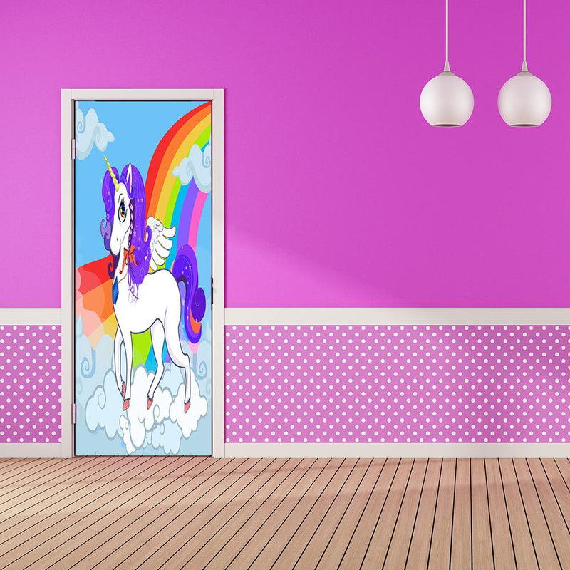 DoorFoto Door Cover Unicorn Door Hanger
