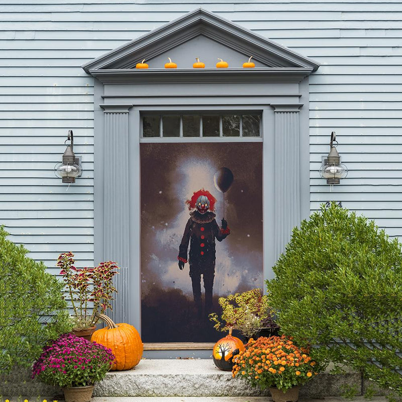 DoorFoto Door Cover Evil Clown