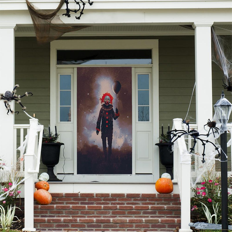 DoorFoto Door Cover Evil Clown