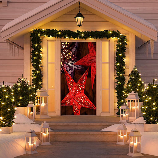 DoorFoto Door Cover Christmas Door Ornaments