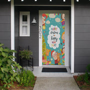 DoorFoto Door Cover Cute Christmas