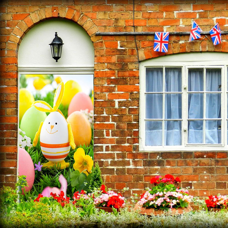DoorFoto Door Cover Happy Easter Bunny