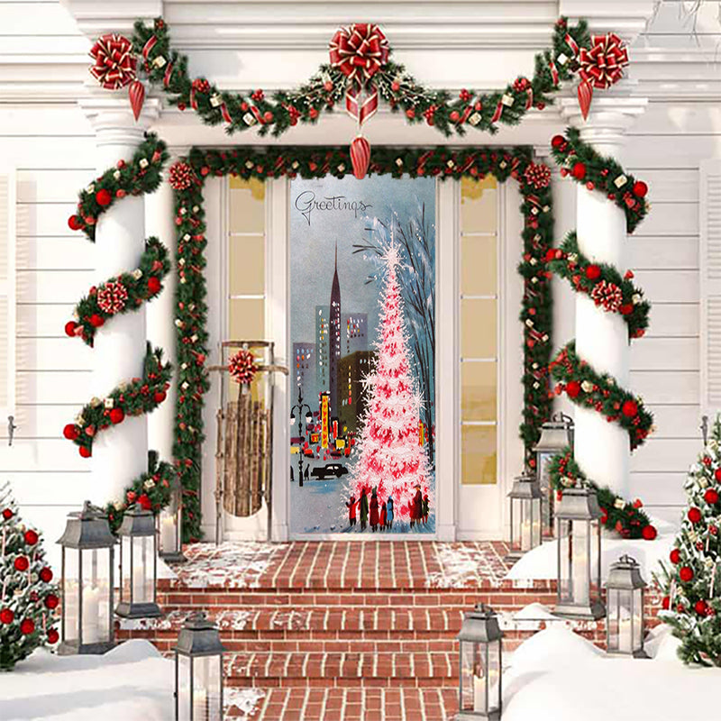 DoorFoto Door Cover NYC XMAS
