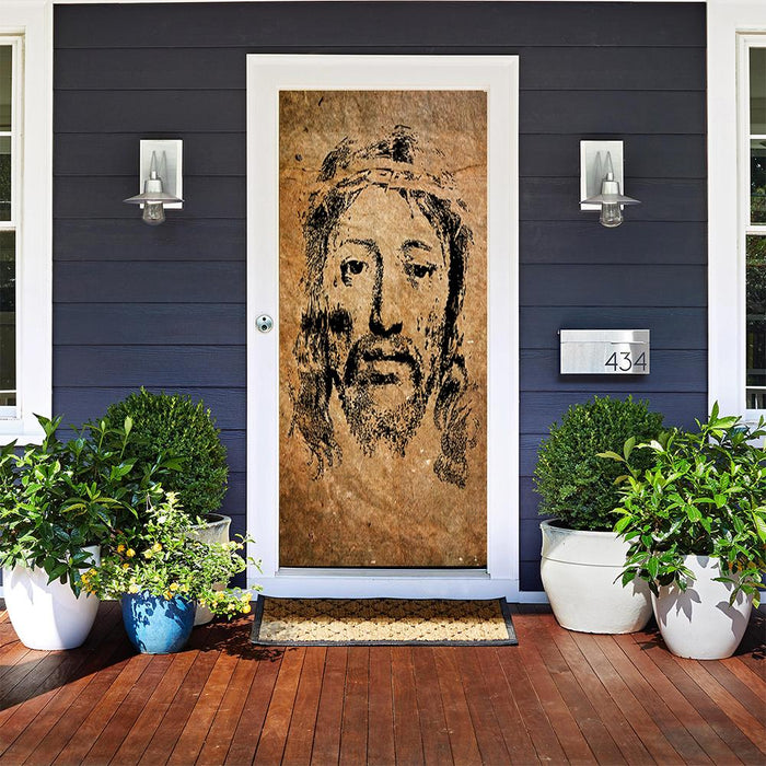 DoorFoto Door Cover Face of Jesus