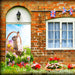 DoorFoto Door Cover Easter Bunny in Basket
