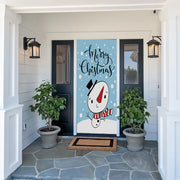 Snowman Decor Door Cover