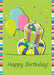 DoorFoto Door Cover Happy Birthday Lime Green Background