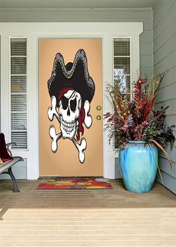 DoorFoto Door Cover Kids Pirate Decor