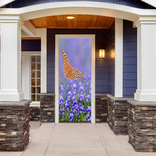 DoorFoto Door Cover Butterfly Decor