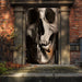 DoorFoto Door Cover Large Smoking Skull