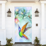 DoorFoto Door Cover Hummingbird Decor