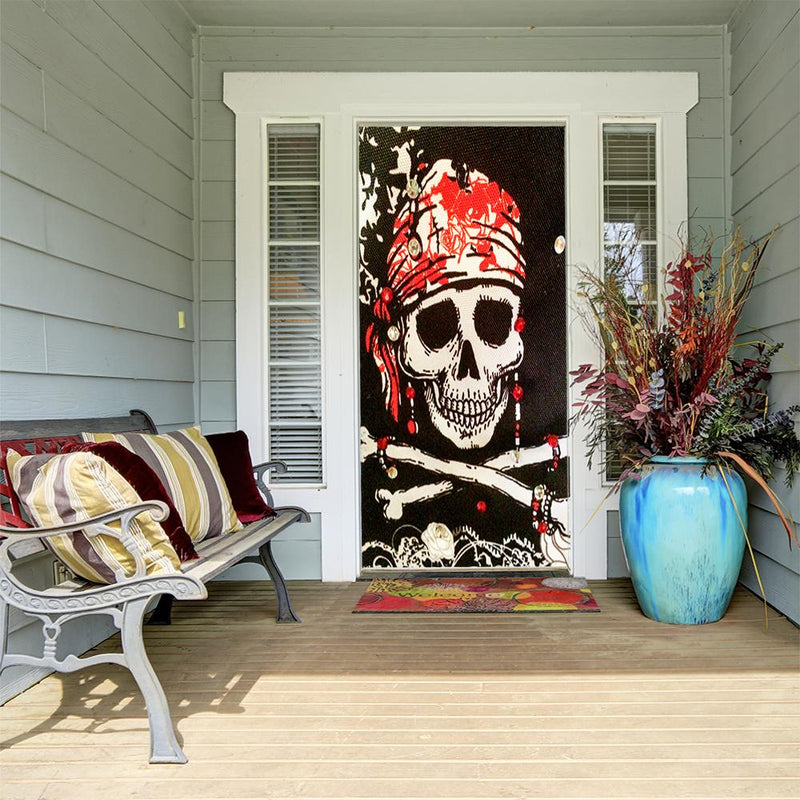 DoorFoto Door Cover Bandana Pirate