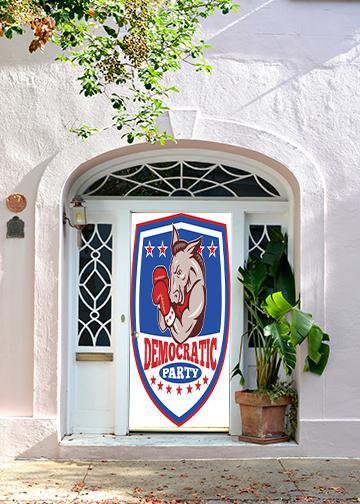 DoorFoto Door Cover Democratic Party - Donkey
