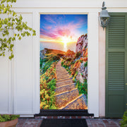 DoorFoto Door Cover Greek Sunset