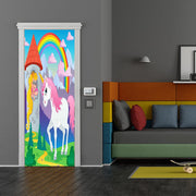 DoorFoto Door Cover Unicorn Door Sign