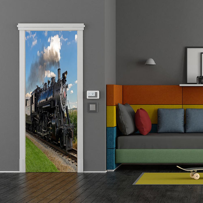 DoorFoto Door Cover The Steam Train