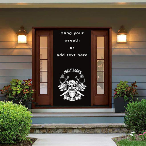 DoorFoto Door Cover Customizable - Jolly Roger Flag