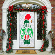 DoorFoto Door Cover Grinch Door Decorations