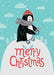 DoorFoto Door Cover Christmas Penguin