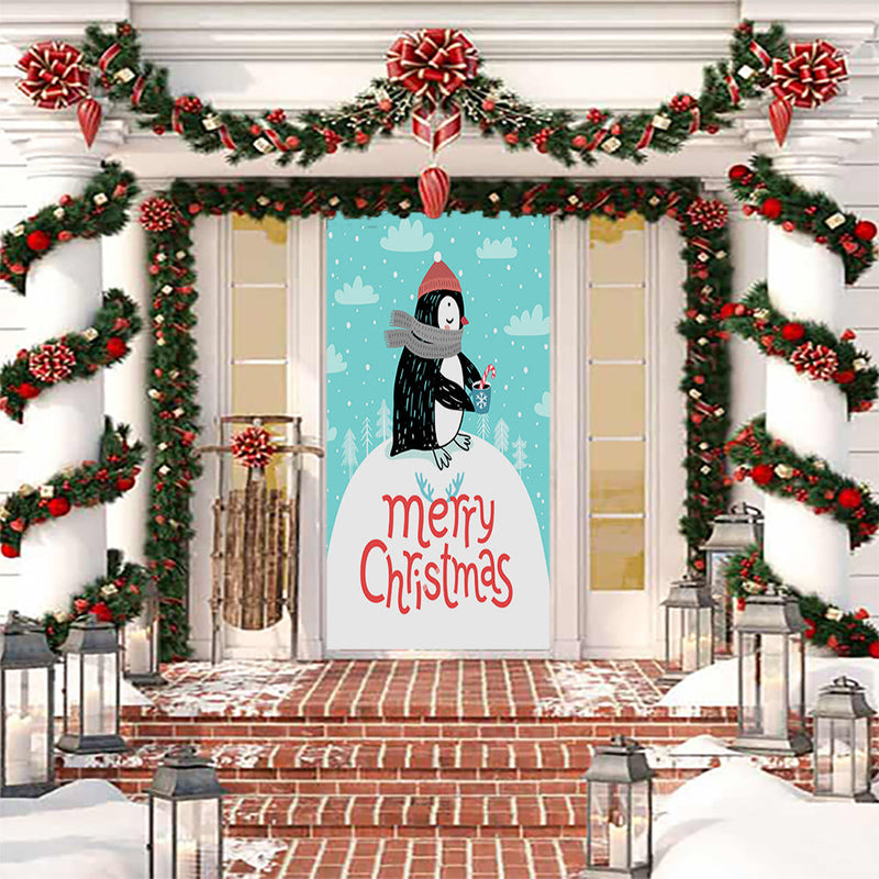 Christmas Penguin Door Decor