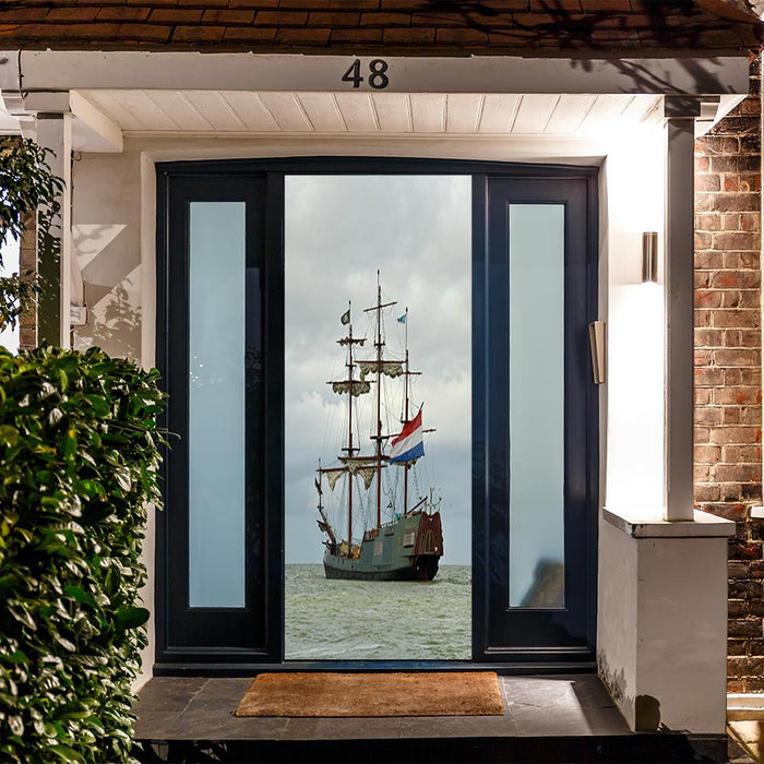 DoorFoto Door Cover Pirate Ship Door
