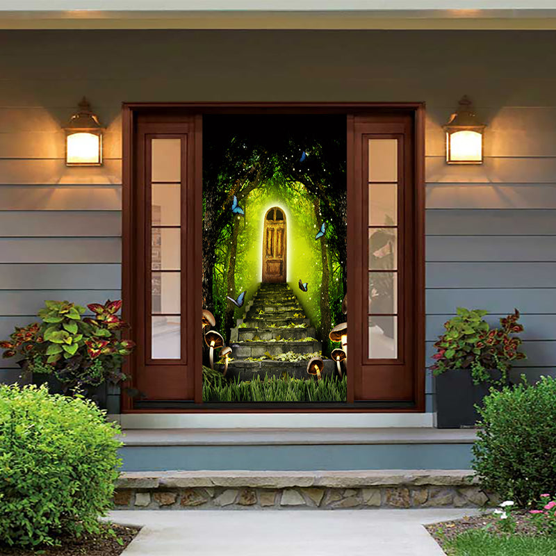DoorFoto Door Cover Magical Forest