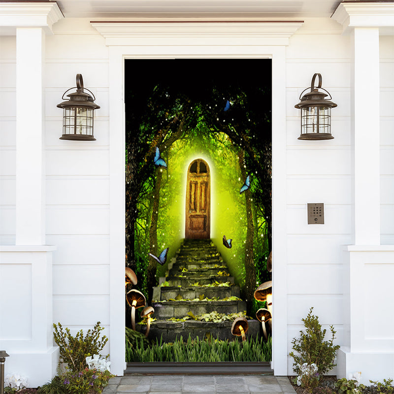 DoorFoto Door Cover Magical Forest