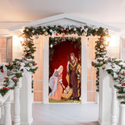 DoorFoto Door Cover Nativity Scene Door Decoration