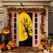 DoorFoto Door Cover Yellow Full Moon