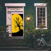 DoorFoto Door Cover Yellow Full Moon