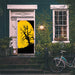 DoorFoto Door Cover Yellow Full Moon