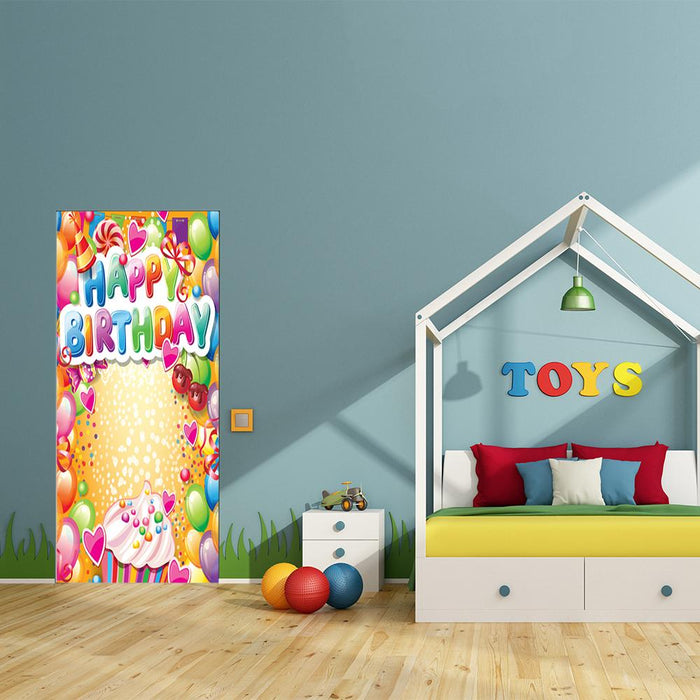 DoorFoto Door Cover Customizable - Kids Birthday Decorations