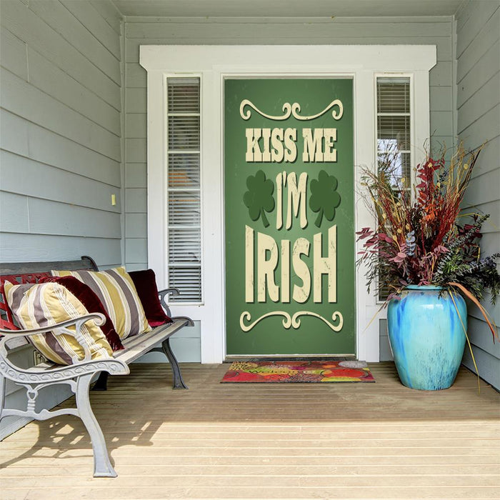 DoorFoto Door Cover Kiss Me I'm Irish