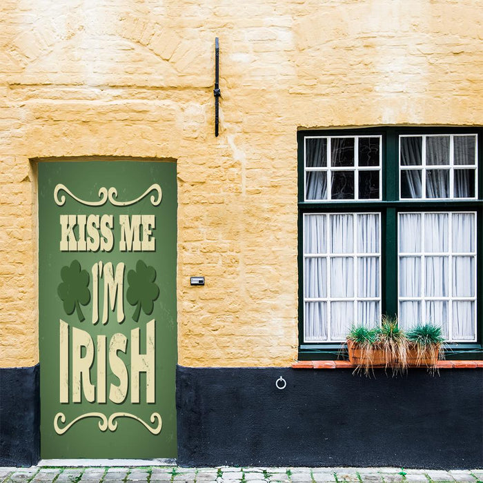 DoorFoto Door Cover Kiss Me I'm Irish