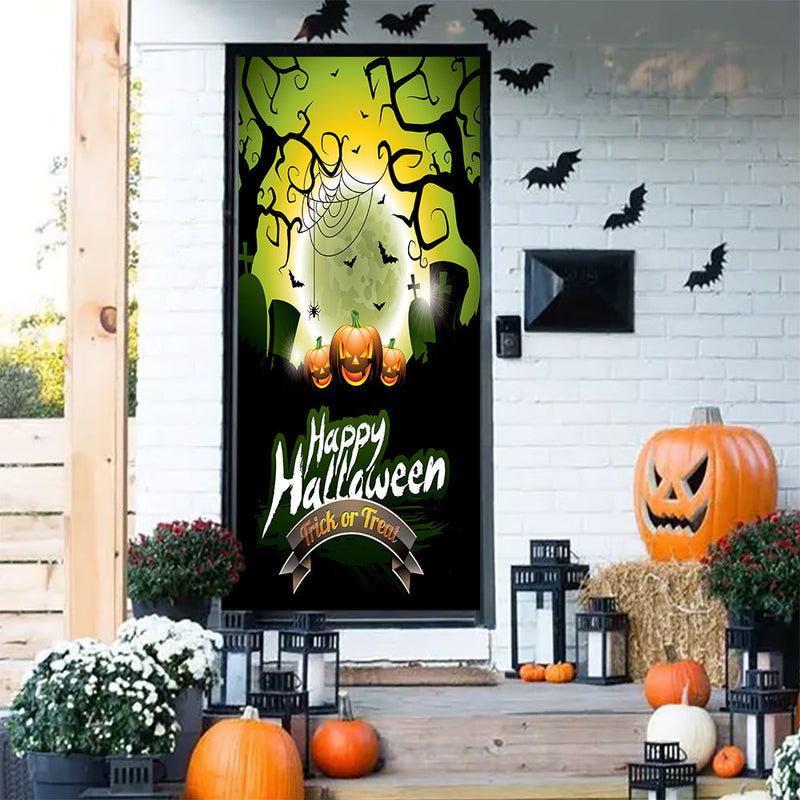 DoorFoto Door Cover Halloween Moon