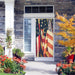 DoorFoto Door Cover Hanging American Flags