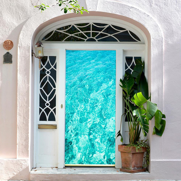 DoorFoto Door Cover Crystal Blue Waters