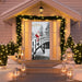 DoorFoto Door Cover Santa Claus Outdoor Decorations